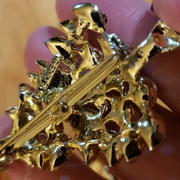 Vintage Jewelry Lot Of Christmas Brooches 2 Gerrys Kc Stamped 1